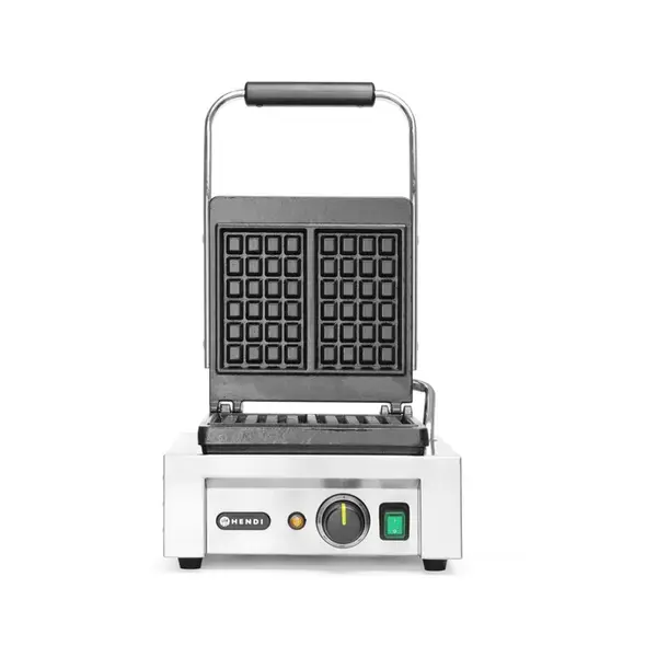 Hendi Wafelmaker met Gietijzeren Plaat  Luikse Wafels | 1500W | 32x44x(H)25cm