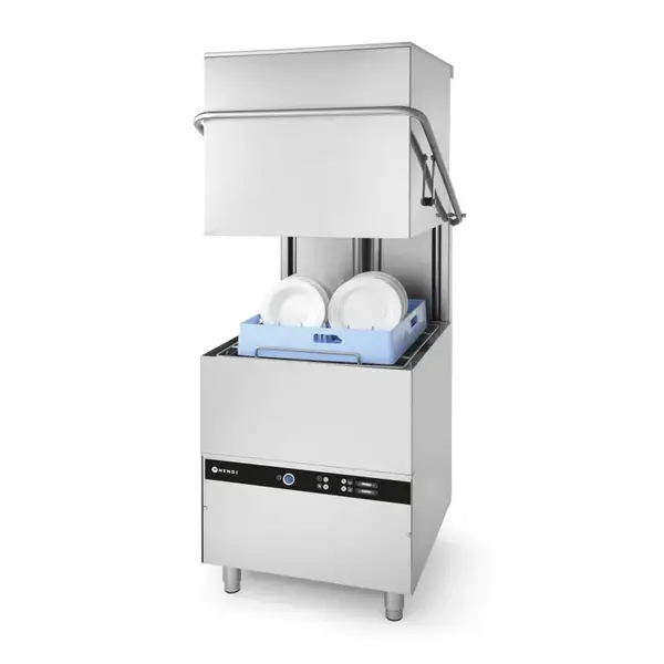 Hendi Doorschuifvaatwasmachine met zeepdispenser en naglansdoseerdpomp | 400V