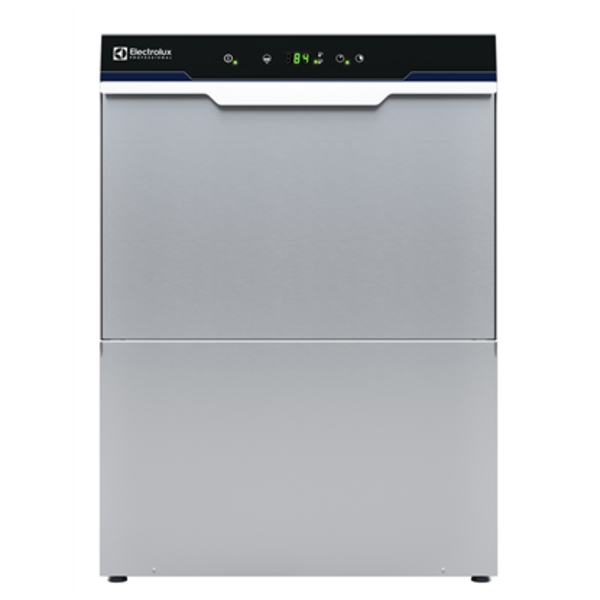 Electrolux Vaatwasmachine met afvoerpomp, zeeppomp en naglanspomp | 500x500 mm. | 400V / 4.5kW | 30 Korven/uur
