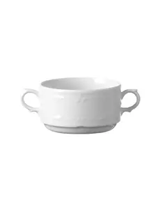 Hendi Flora soepkom 25 cl. | Ø100mm | Wit hotelporselein | 12 stuks | 787267