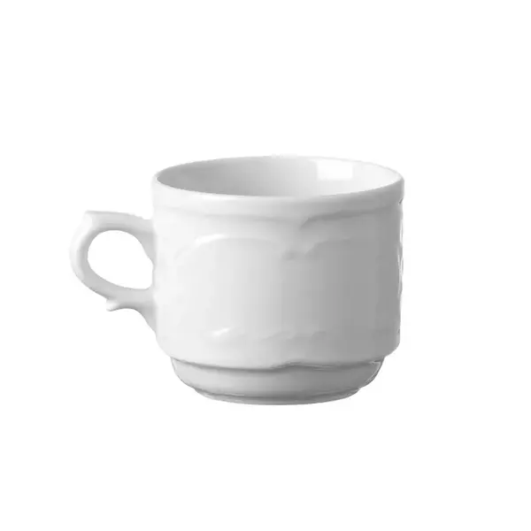 Hendi Flora espressokop | 12cl - Ø65mm | Wit hotelporselein