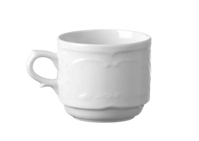 Hendi Flora espressokop | 12cl - Ø65mm | Wit hotelporselein