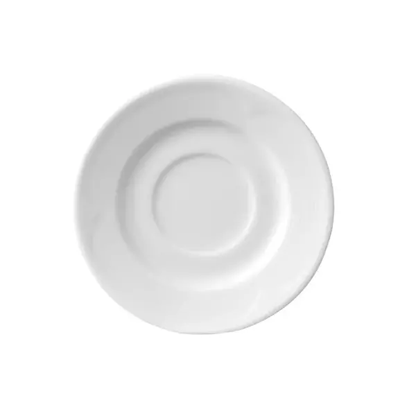 Saturn  porselein Saturn schotel voor espressokop | Ø125mm. | Wit hotelporselein