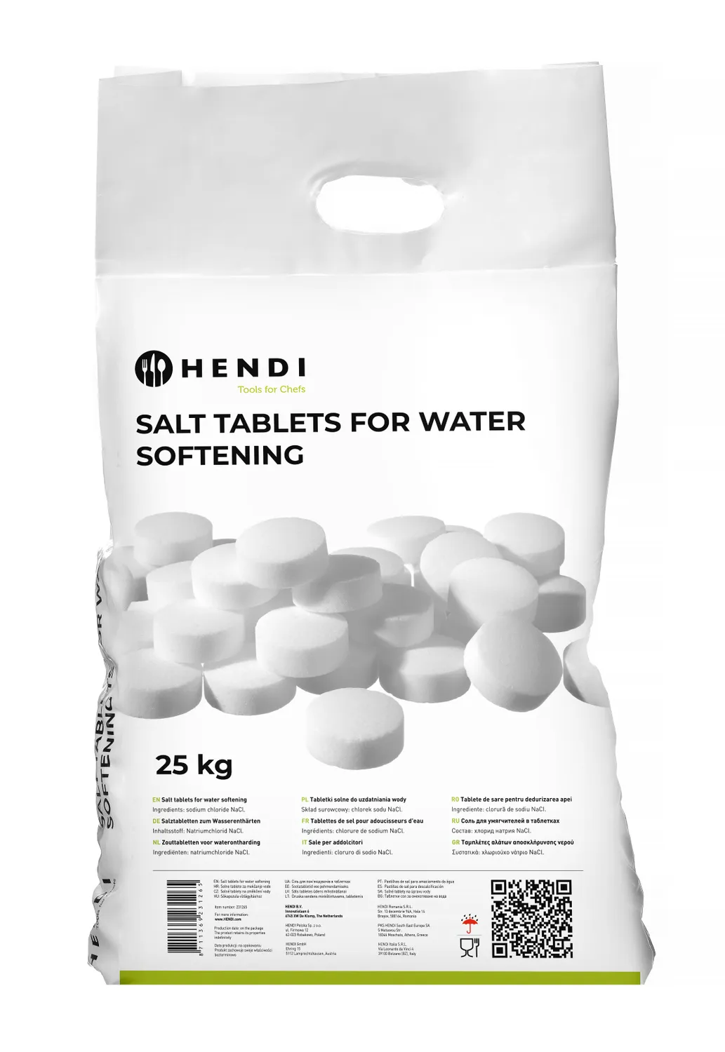 Hendi Zouttabletten voor waterontharding | 25 kilo