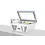 Hendi Opzet ijsvitrine | 4x GN1/3 |  -25˚tot-18˚C |  867x735xH373mm.