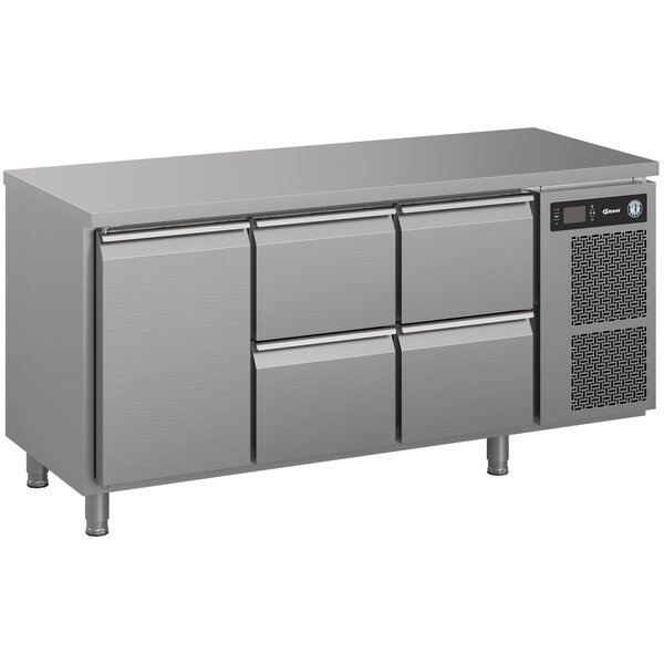 Hoshizaki  Hoshizaki Koelwerkbank met 1 deur en 4 laden 272 liter | GN 1/1 | 1755x700xH880mm.