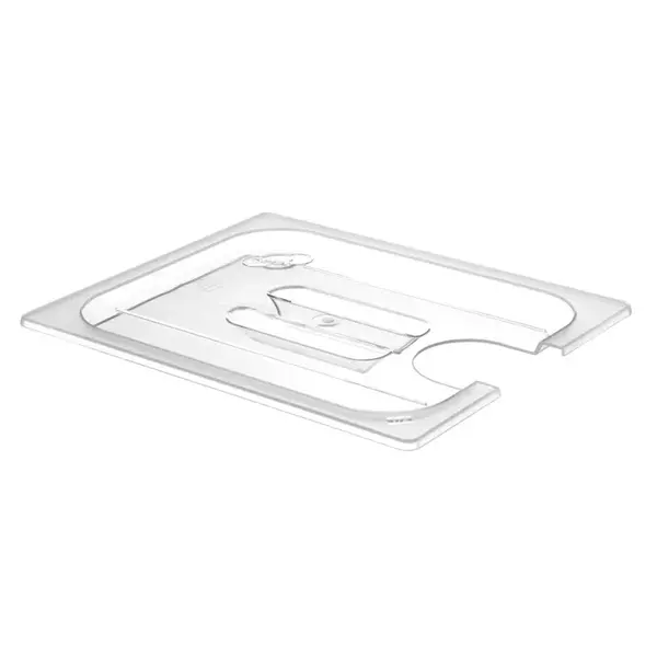 Hendi Gastronormdeksel met uitsparing voor sous vide stick - Polycarbonaat GN 1/1 - Transparant - 530x325mm
