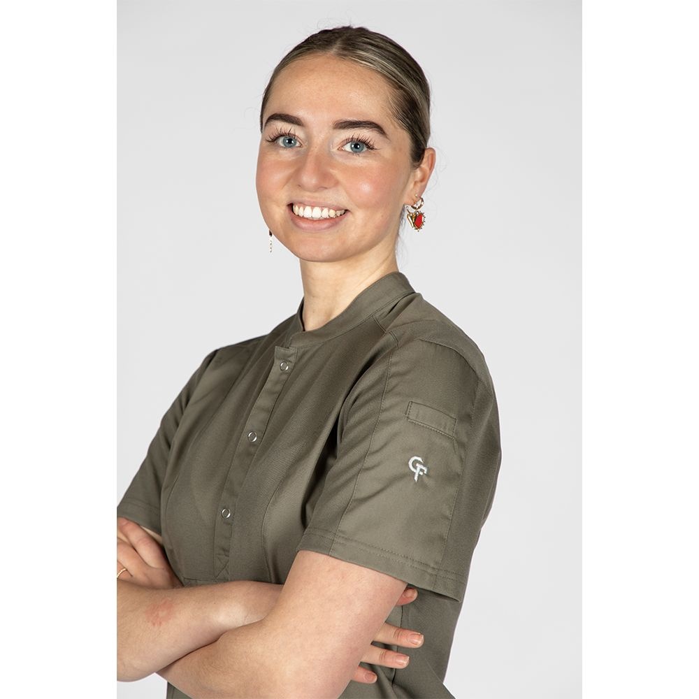 Cheffix Cheffix Koksbuis Liv Olijf Groen SS | Dames, foto 4 van 5