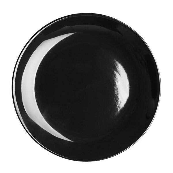 Olympia Olympia cafe coupe bord zwart - 200 mm 8" (pak van 12)