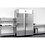 Polar Koelkast met dubbele deur 1400 liter RVS | -2°C tot +8°C | Energieklasse A | 140x81xH215cm