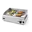 Hendi Hnedi Bakplaat 1/2 glad, 1/2 geribd Profi Line | 2400W | Grill oppervlak 518x328 mm | 203156