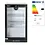 Arktic Arktic Barkoelkast met glazen deur zwart 118 liter | 2/10°C |  500x500xH900 mm.