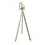 Veba Infinity Tripod Statafel zand frame + Midnight Marble HPL 70x70 cm