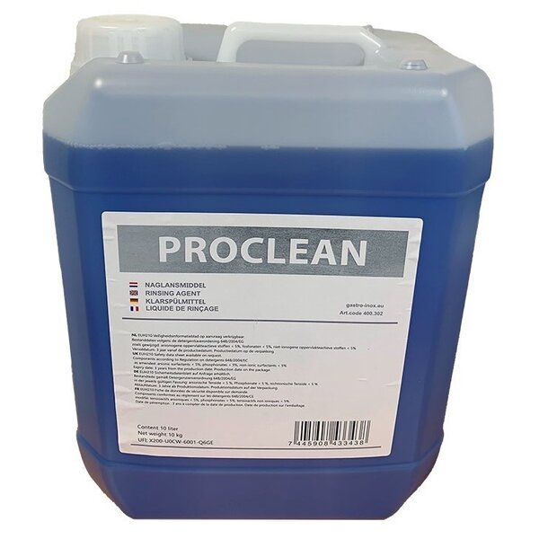Gastro-Inox Gastro Inox Proclean glansmiddel 10 liter