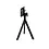 Veba Infinity Tripod Terrastafel zwart frame + Midnight Marble HPL 70x70 cm