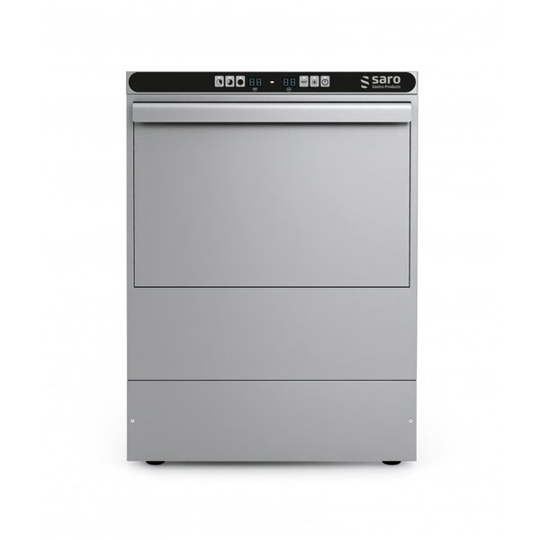 Saro Vaatwasmachine met wasmiddel en spoelpomp, Afvoerpomp en afvoerpomp  | 400V/6.6kW | Korf 50x50 cm.