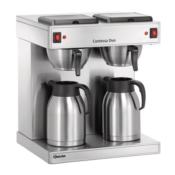 Bartscher Dubbele koffiezetmachine “Contessa Duo“ |  2x 1.4kW | Capaciteit max.  2 x 13 kopjes