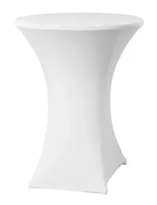 Hendi Statafelhoes polyester wit | Blad Ø80-85cm.