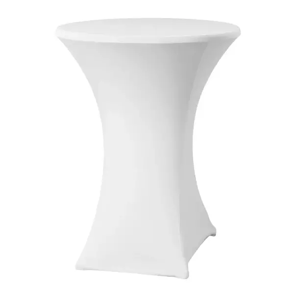 Hendi Statafelhoes polyester wit | Blad Ø80-85cm.
