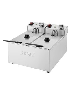 Buffalo Friteuse 2x 3 liter | 2x 2000Watt | +60°C tot +190°C