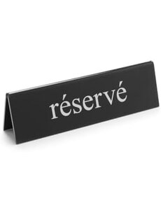 Hendi Tafelstandaard réservé 2 zijden Plexiglas | 13x3.5xH4 cm.