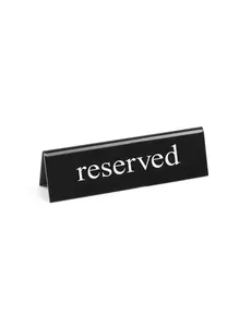 Hendi Tafelstandaard reserved 2 zijden plexiglas | 13x3.5xH4 cm.
