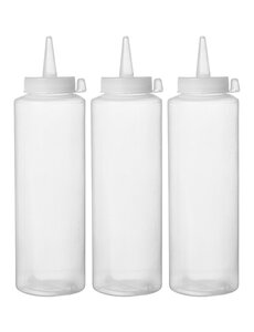Hendi Dispenser flacon sets - 3 st. | 0,35L | Transparant | 3 st. | ⌀55x(H)205mm