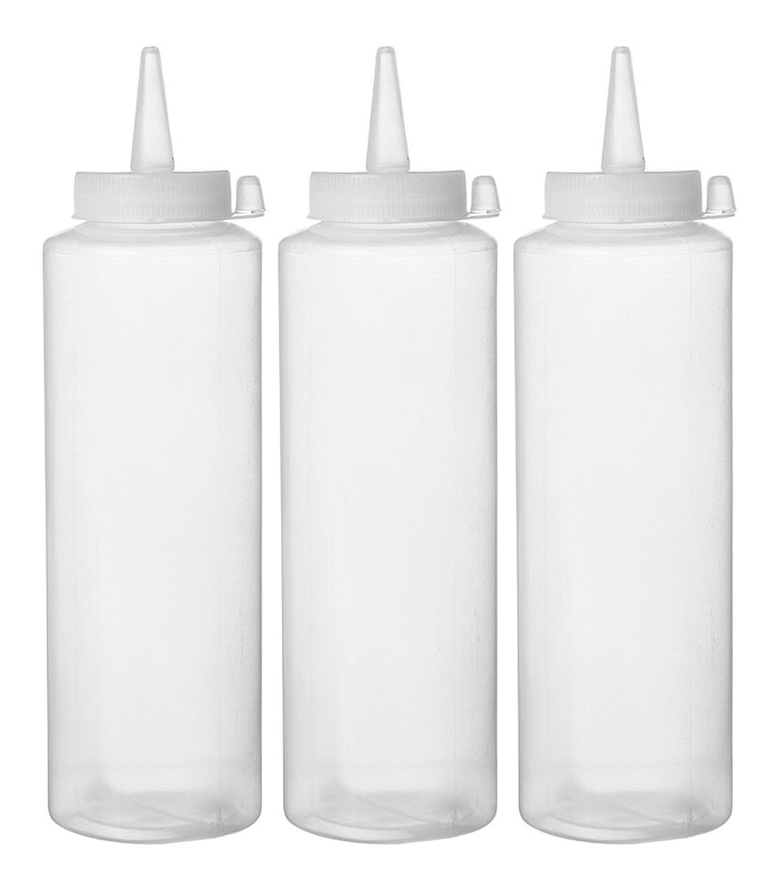Hendi Dispenser flacon sets - 3 st. | 0,35L | Transparant | 3 st. | ⌀55x(H)205mm