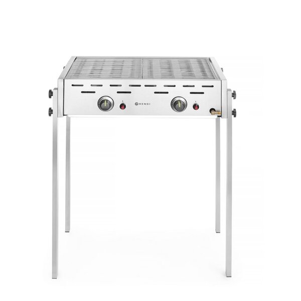 Hendi Hendi Roast Master Pro gasbarbecue RVS | 11,6kW | 2 roosters 470x320 mm.