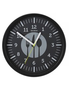Hendi Wandklok | HENDI | Zwart | ⌀356x(H)45mm