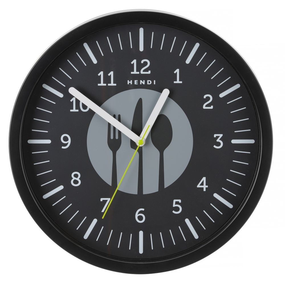 Hendi Wandklok | HENDI | Zwart | ⌀356x(H)45mm