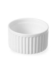 Hendi Ramekin geribbeld wit porselein | Ø90x(H)48mm | Per 6 stuks