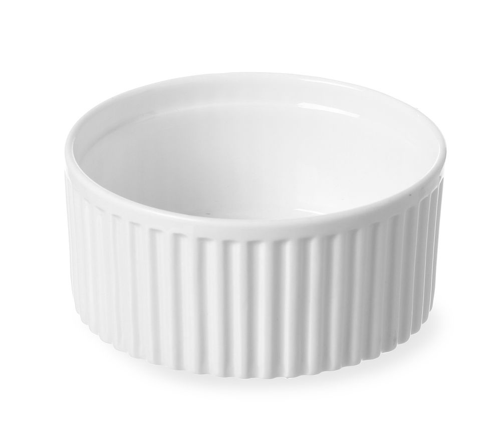 Hendi Hendi Ramekin geribbeld wit porselein | Ø120x(H)55mm | Per 6 stuks