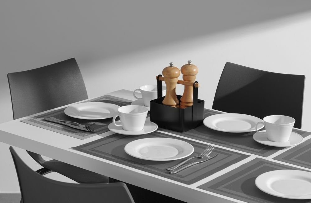 Hendi Placemat met frame 450x300mm | Grafiet | Per 6 stuks, foto 2 van 2