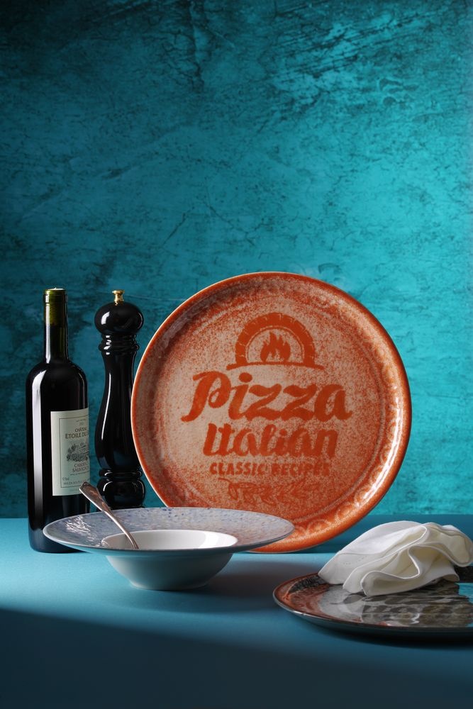 Hendi Pizzabord Recipe Collection Brick Red | HENDI | Rood | ⌀310mm, foto 2 van 4