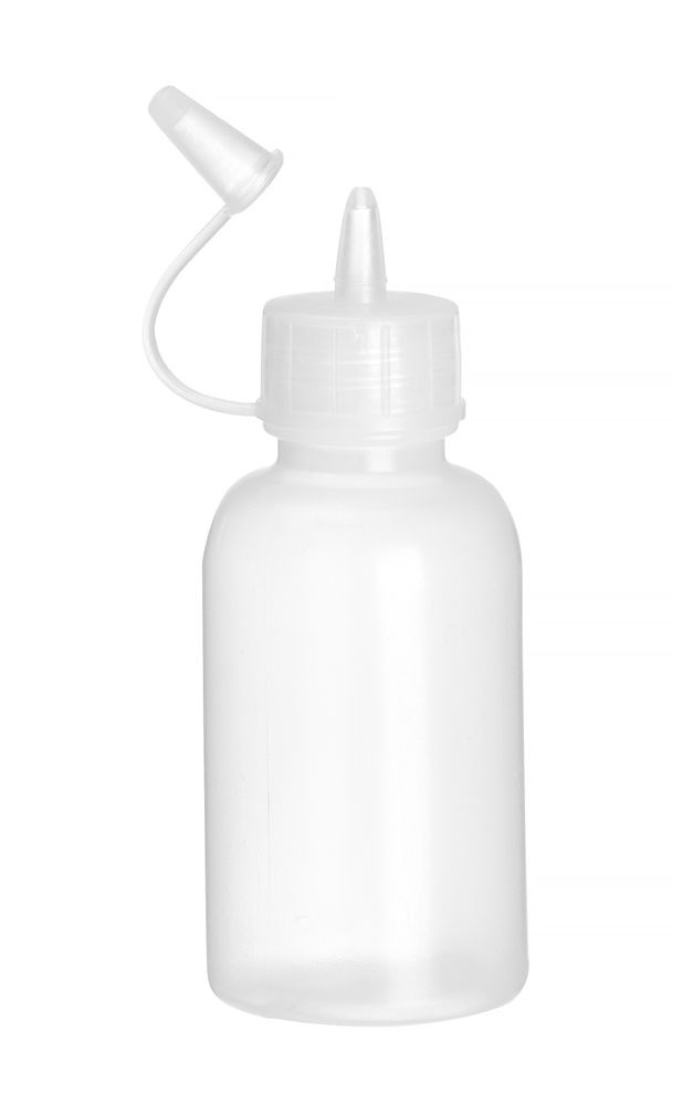 Hendi Mini saus dispenser - set van 4 stuks. | 0,05L | Transparant | ⌀35x(H)100mm, foto 3 van 5