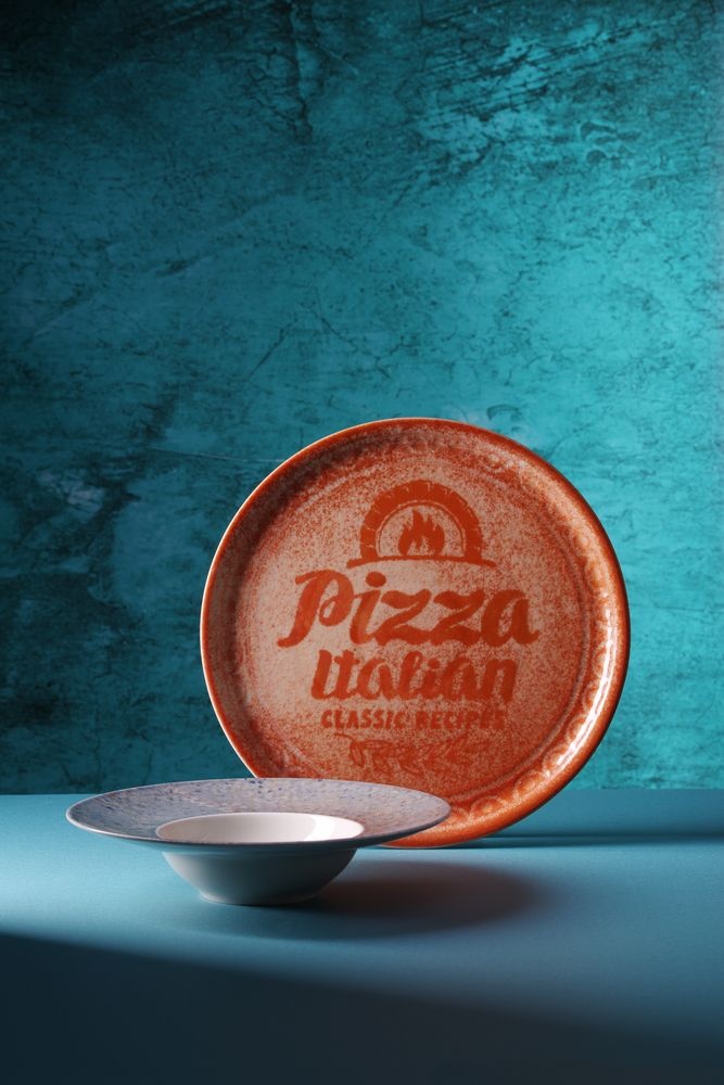 Hendi Pizzabord Recipe Collection Brick Red | HENDI | Rood | ⌀310mm, foto 3 van 4