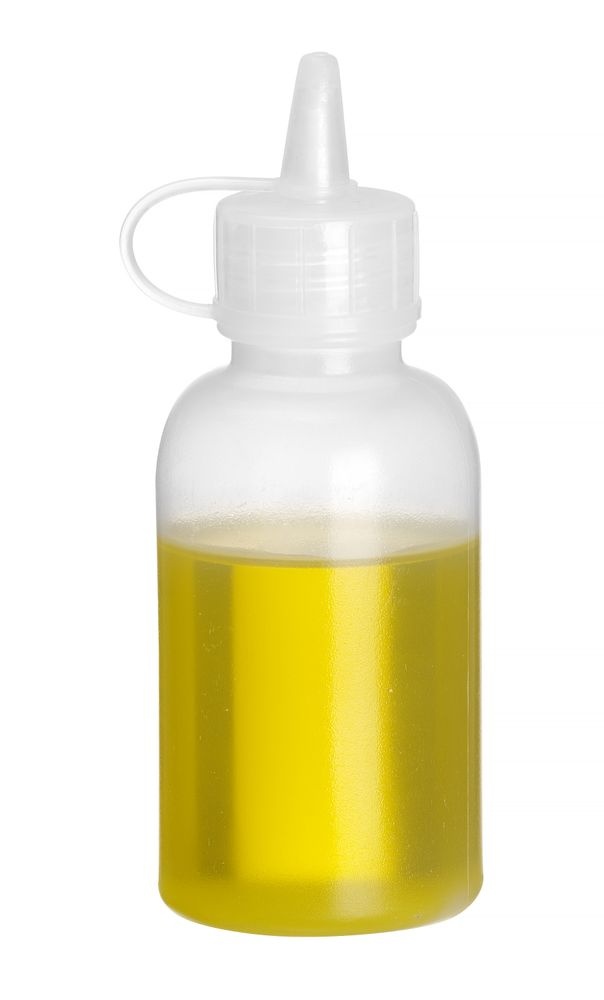 Hendi Mini saus dispenser - set van 4 stuks. | 0,05L | Transparant | ⌀35x(H)100mm, foto 4 van 5