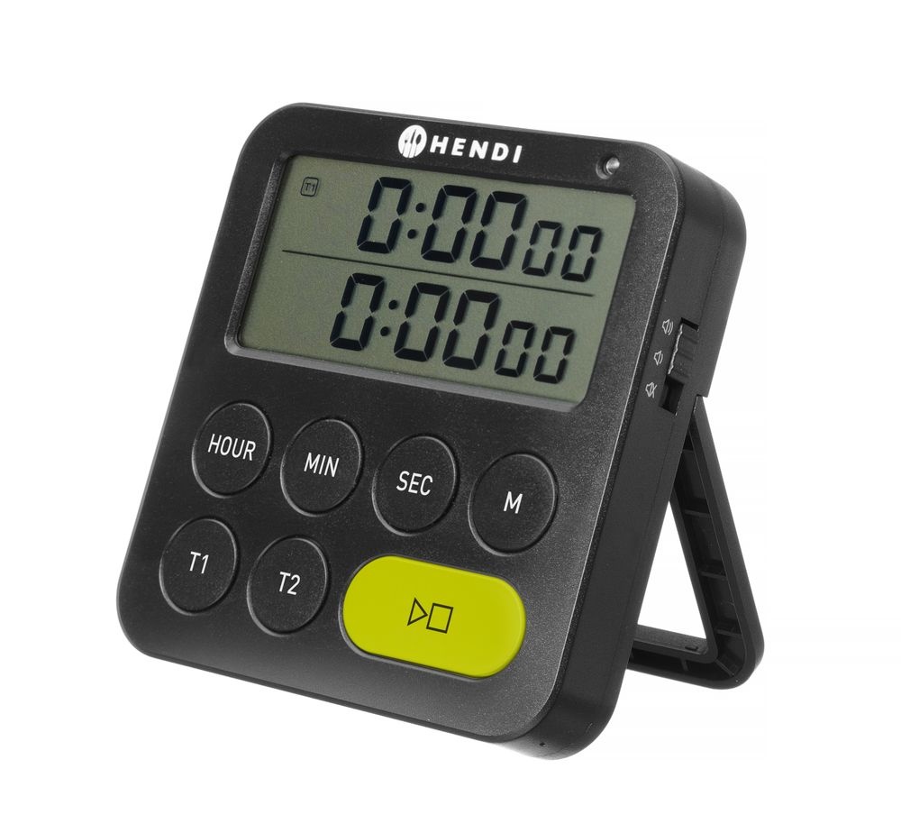 Hendi Timer dubbele | HENDI | Zwart | 82x20x(H)86mm, foto 4 van 5