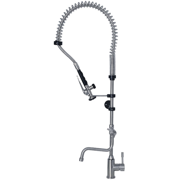 Gastro-Inox Voorspoeldouche met draaihendel en zwenkkraan | Monobloc High Performance