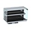 Combisteel Drop-in Wandmodel Warmvitrine Keramisch Recht - Zwart 4/1 | 400V | 1440x720x924(h)mm