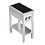 Combisteel Inductie Fornuis 2 Zones met Open Onderstel | Staand model | 400V | 355x655x875(h)mm