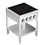 Combisteel Inductie Fornuis 4 Zones met Open Onderstel | Staand model | 400V | 655x655x875(h)mm