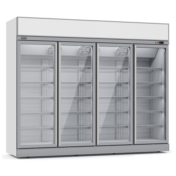 Combisteel Vrieskast 4 Glasdeuren Ins-2060f *transport Op Aanvraag* | 230V | 2508x710x2092(h)mm