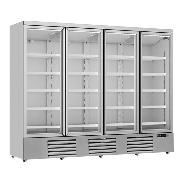 Combisteel Koelkast 4 Glasdeuren Jde-2025r *transport Op Aanvraag* | 230V | 2508x710x1997(h)mm