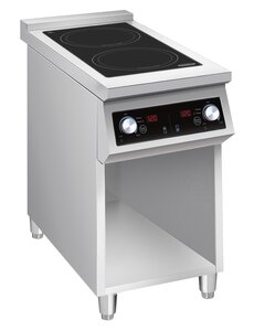Combisteel Inductie Fornuis 2 Zones|Alleen inductie | Staand model | 400V | 400x700x900(h)mm