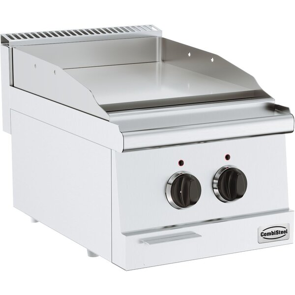 Combisteel Base 600 Elektrische Bakplaat Chr. Enkel | Tafelmodel | 400V | 400x600x300(h)mm