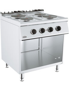 Combisteel Base 700 Elektrische Kooktafel 4 Pl. | Staand model | 400V | 800x700x900(h)mm