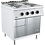 Combisteel Base 700 Elektrische Kooktafel 4 Pl. | Staand model | 400V | 800x700x900(h)mm