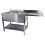 Combisteel Spoeltafel Bodem met Uitsp. Vaatwasser Demontabel 2Links 1| 1600x700x850(h)mm
